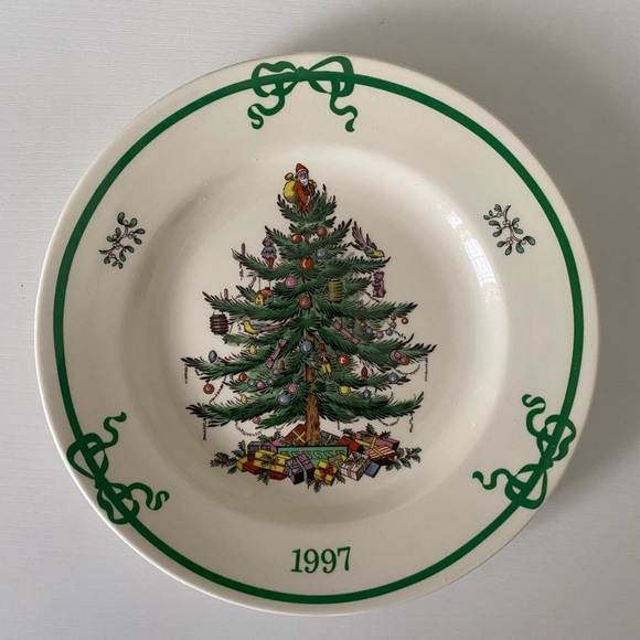 Spode Holiday Spode 997 Christmas Tree Collector Year Plate England